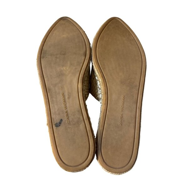 Snake-Print Tassel Slip-On Loafers By Zara Woman Size 7.5 - Picture 8 of 9